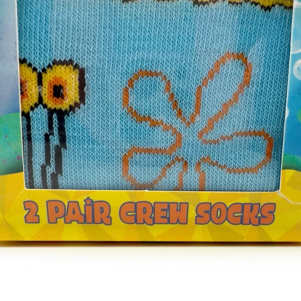 SpongeBob SquarePants Crew Socks Womens Mens Gary Snail Nickelodeon Fun Y2K Gift